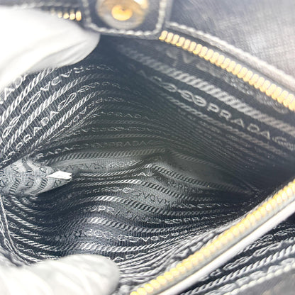 Prada Lux Open Saffiano Leather, Black, Leather, Tote Bag