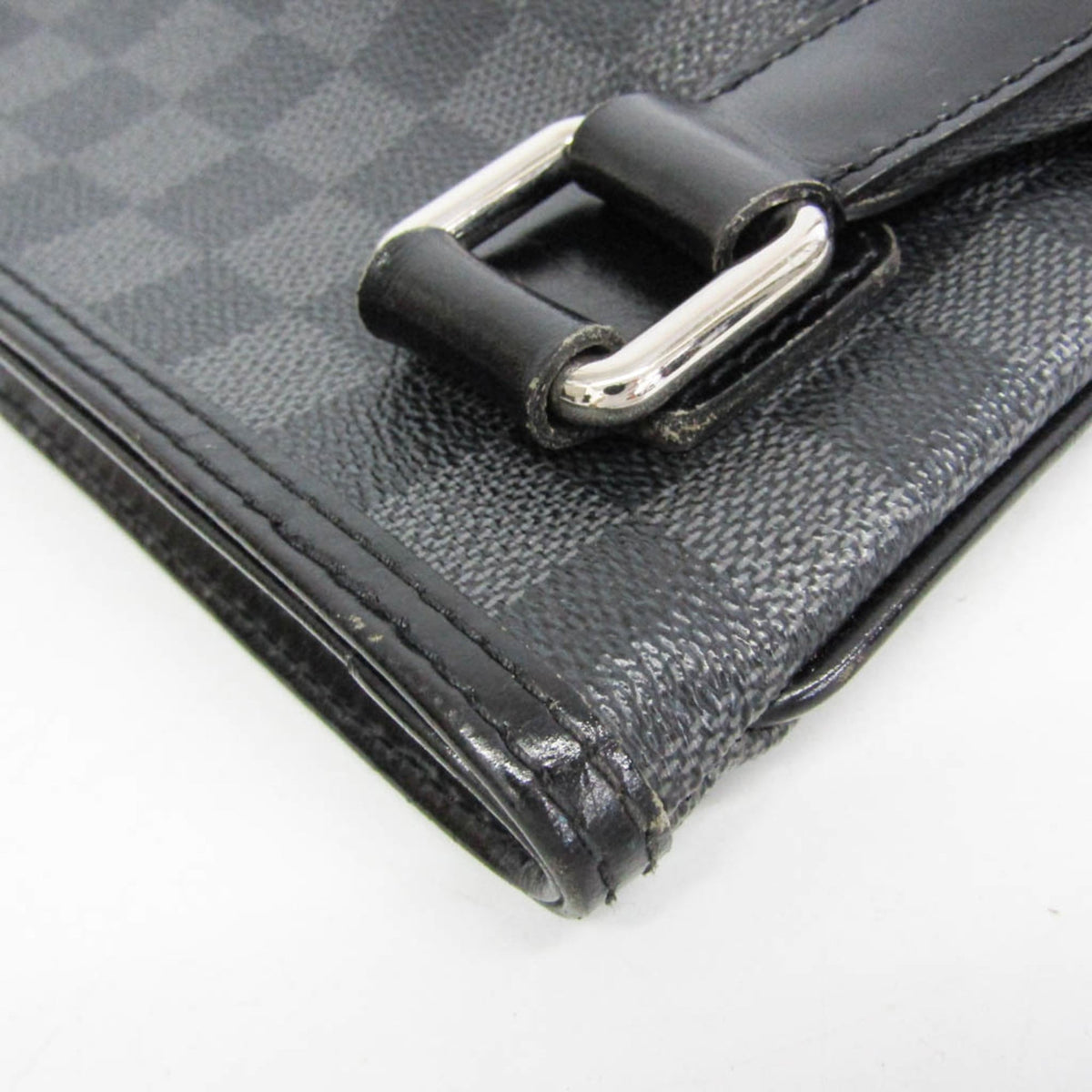 Louis Vuitton Thomas Damier Graphite, Black, Canvas, Shoulder Bag