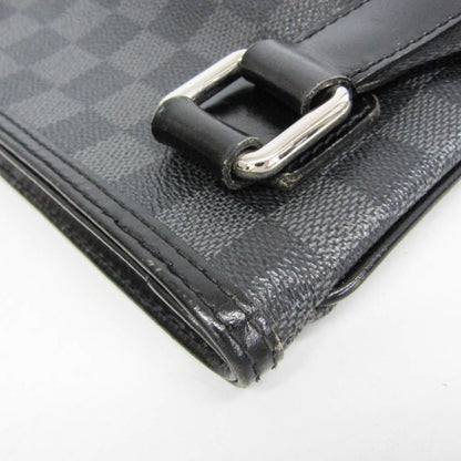 Louis Vuitton Thomas Damier Graphite, Black, Canvas, Shoulder Bag
