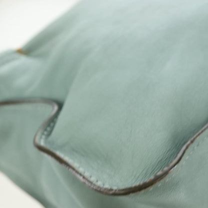 Chloe Marcie Top Handle Leather, Green, Leather, Handbag