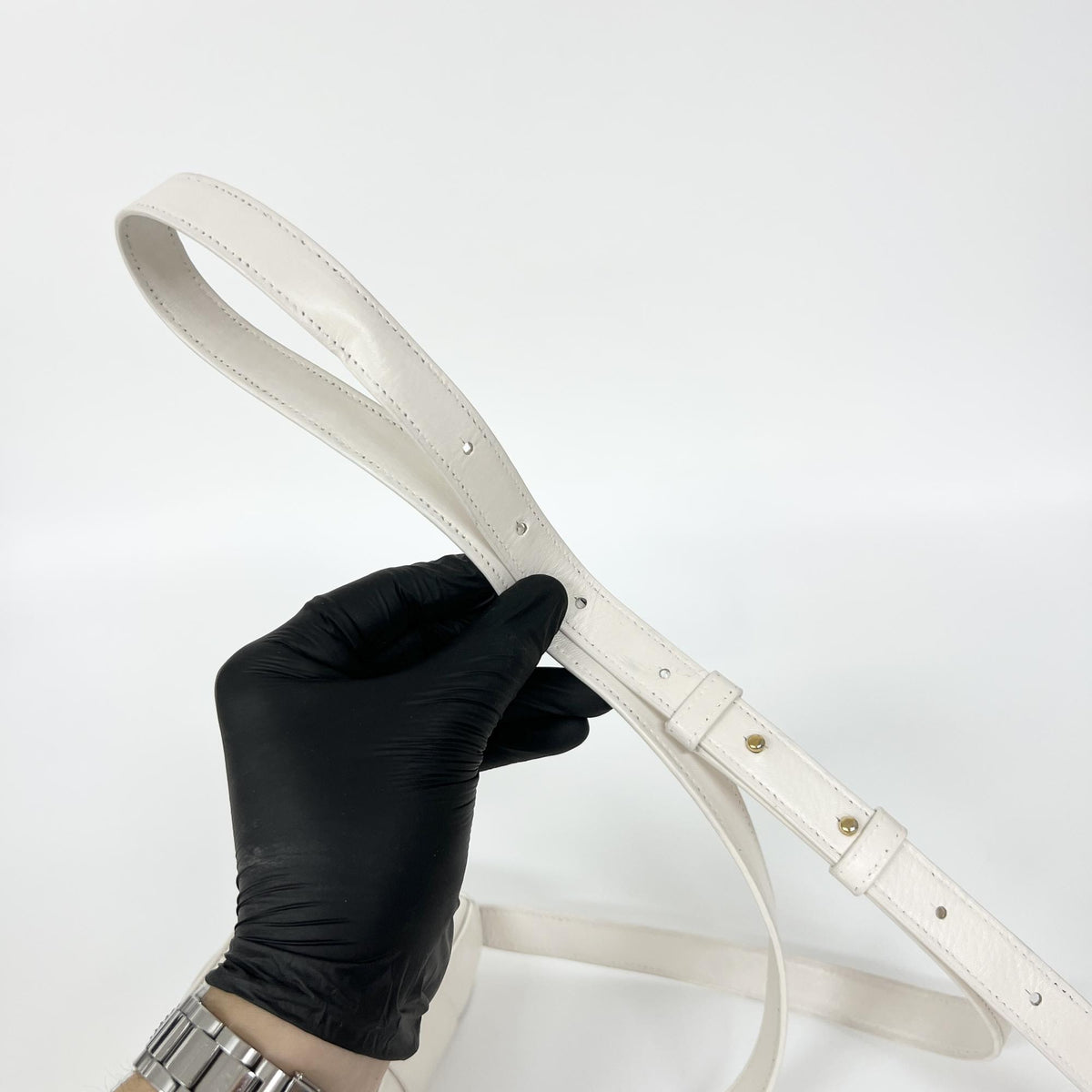 Bottega Veneta Cassette Maxi Intrecciato Leather, White, Leather, Crossbody Bag