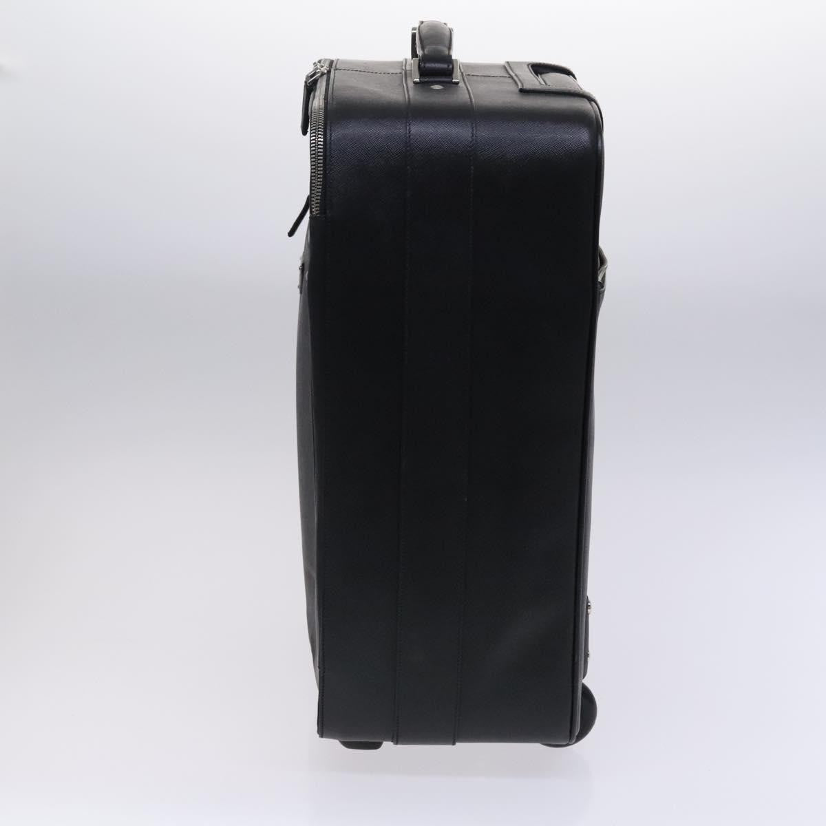 Prada Expandable Front Zip Boston Tessuto, Black, Leather, Travel Bag
