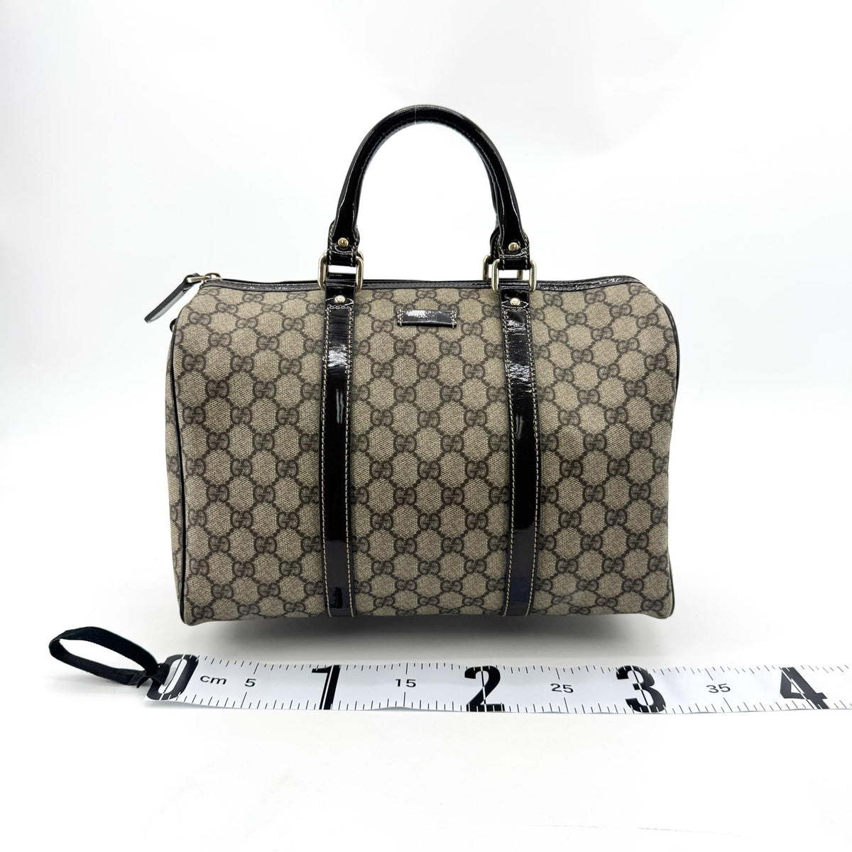 Gucci Joy Boston GG Coated Canvas, Black, Canvas, Handbag