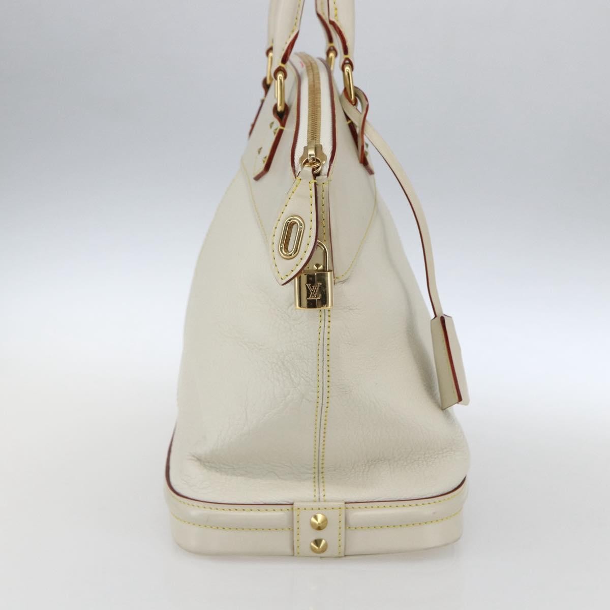 Louis Vuitton Suhali Lockit Leather, White, Leather, Handbag