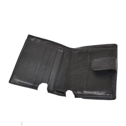 Chanel Vintage Timeless Bifold Caviar, Black, Leather, Wallet