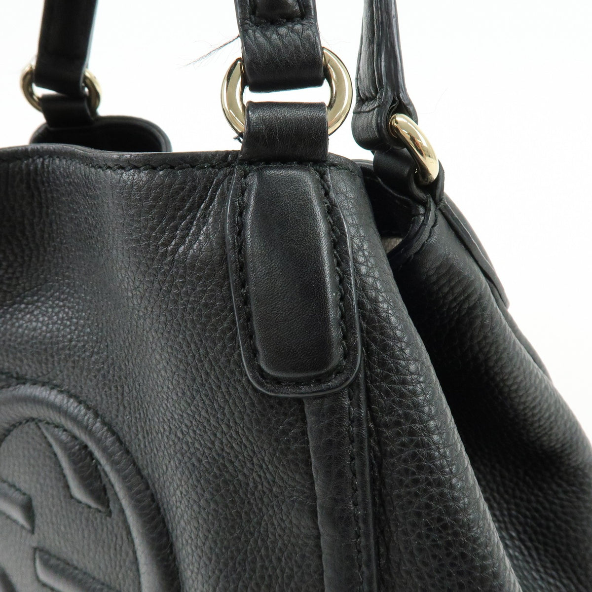 Gucci Soho Leather, Black, Leather, Shoulder Bag