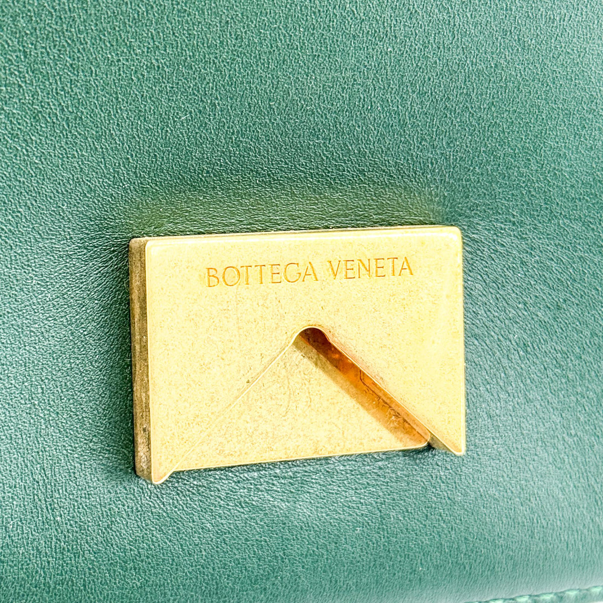 Bottega Veneta Mount Leather, Green, Leather, Shoulder Bag