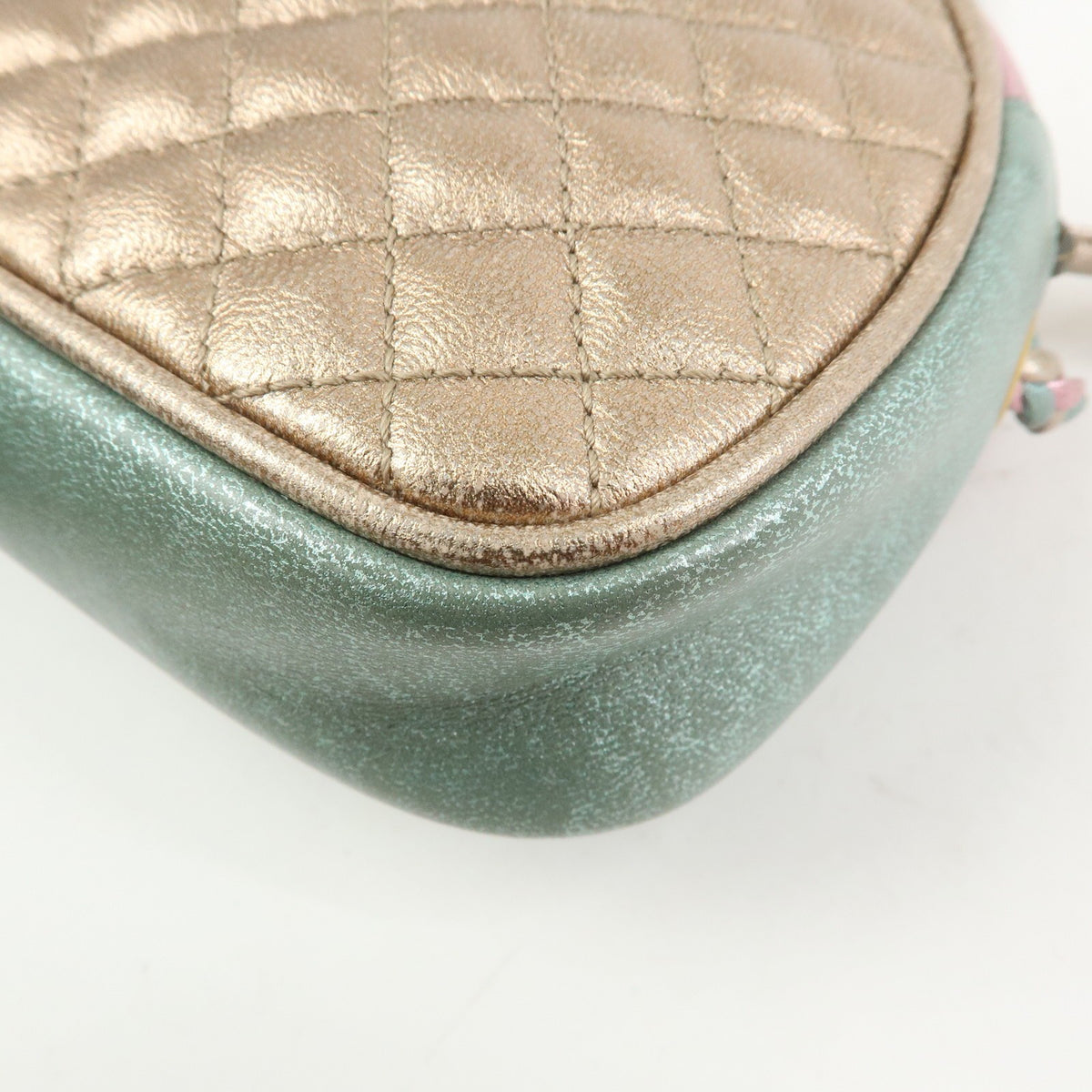 Gucci Trapuntata Camera Quilted Laminated Leather, Pink, Leather, Handbag