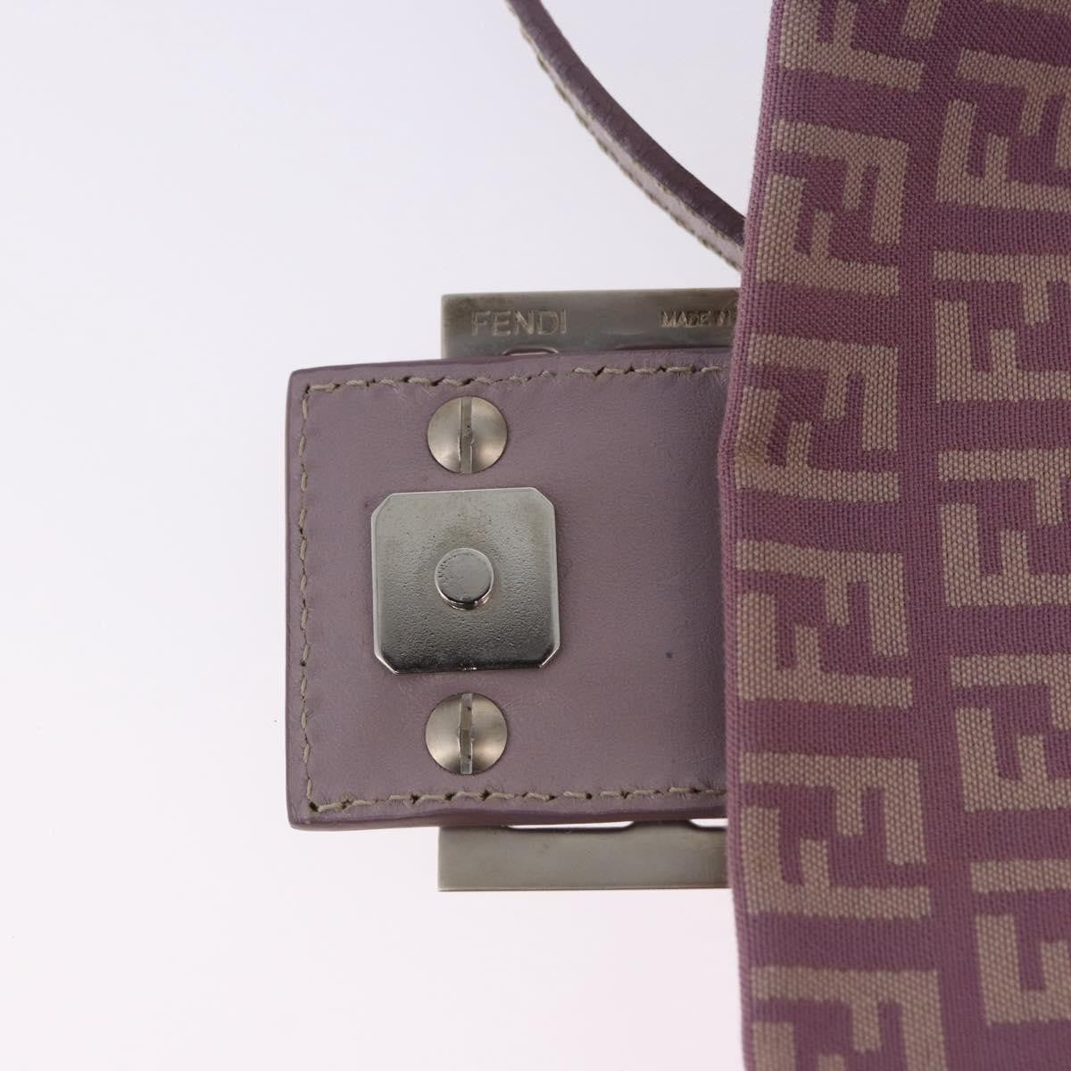 Fendi Baguette Zucchino Canvas, Purple, Canvas, Handbag