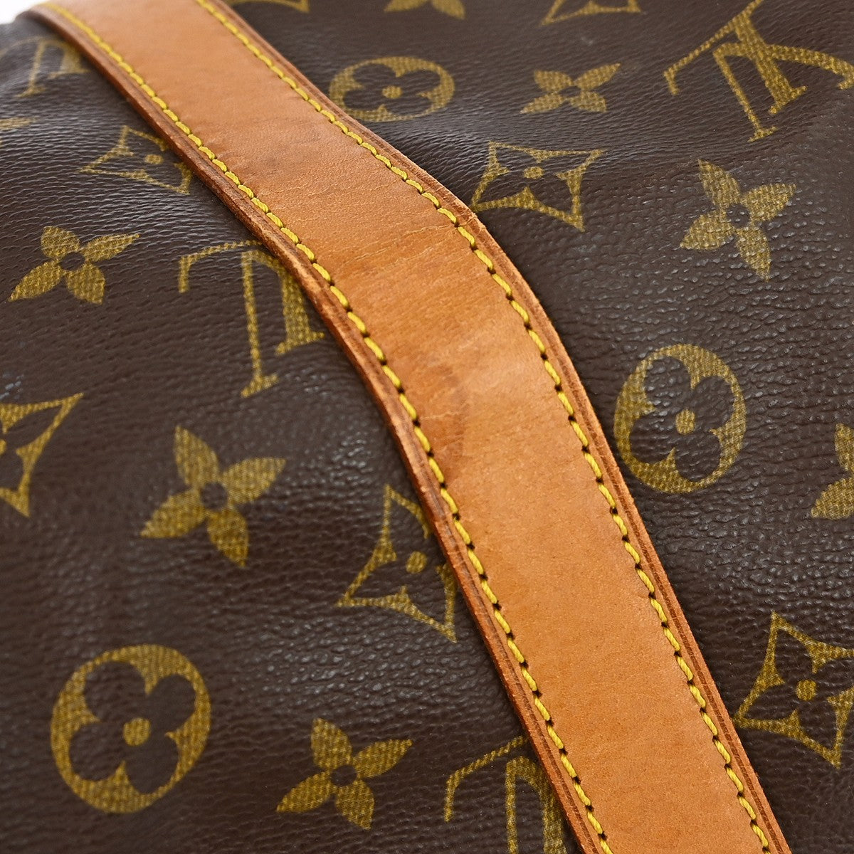 Louis Vuitton Keepall Bandoulière Monogram, Brown, Canvas, Travel Bag