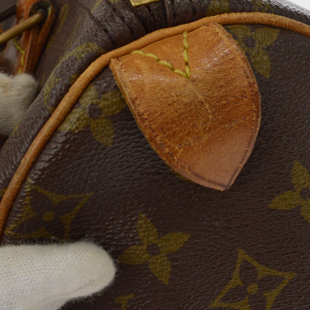 Louis Vuitton Speedy Monogram Canvas, Brown, Canvas, Handbag