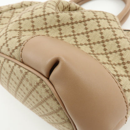 Gucci Sukey Diamante Canvas with Leather, Beige, Canvas, Tote Bag