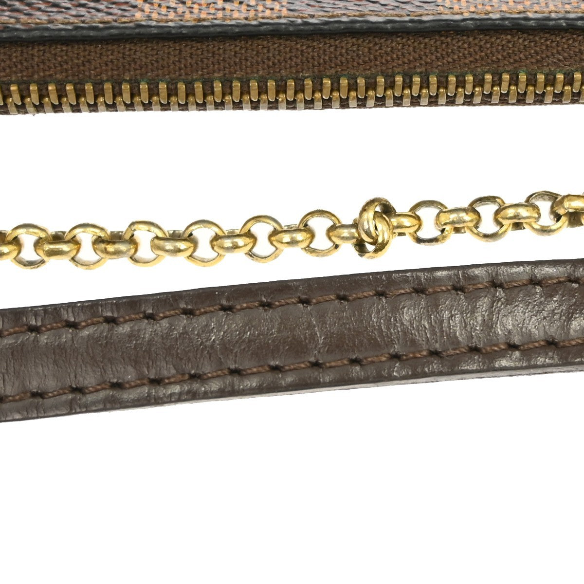Louis Vuitton Eva Damier, Brown, Canvas, Handbag