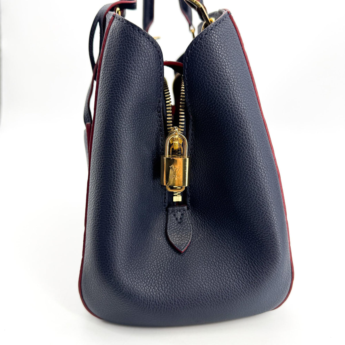 Louis Vuitton Montaigne Monogram Empreinte Leather, Navy, Leather, Handbag