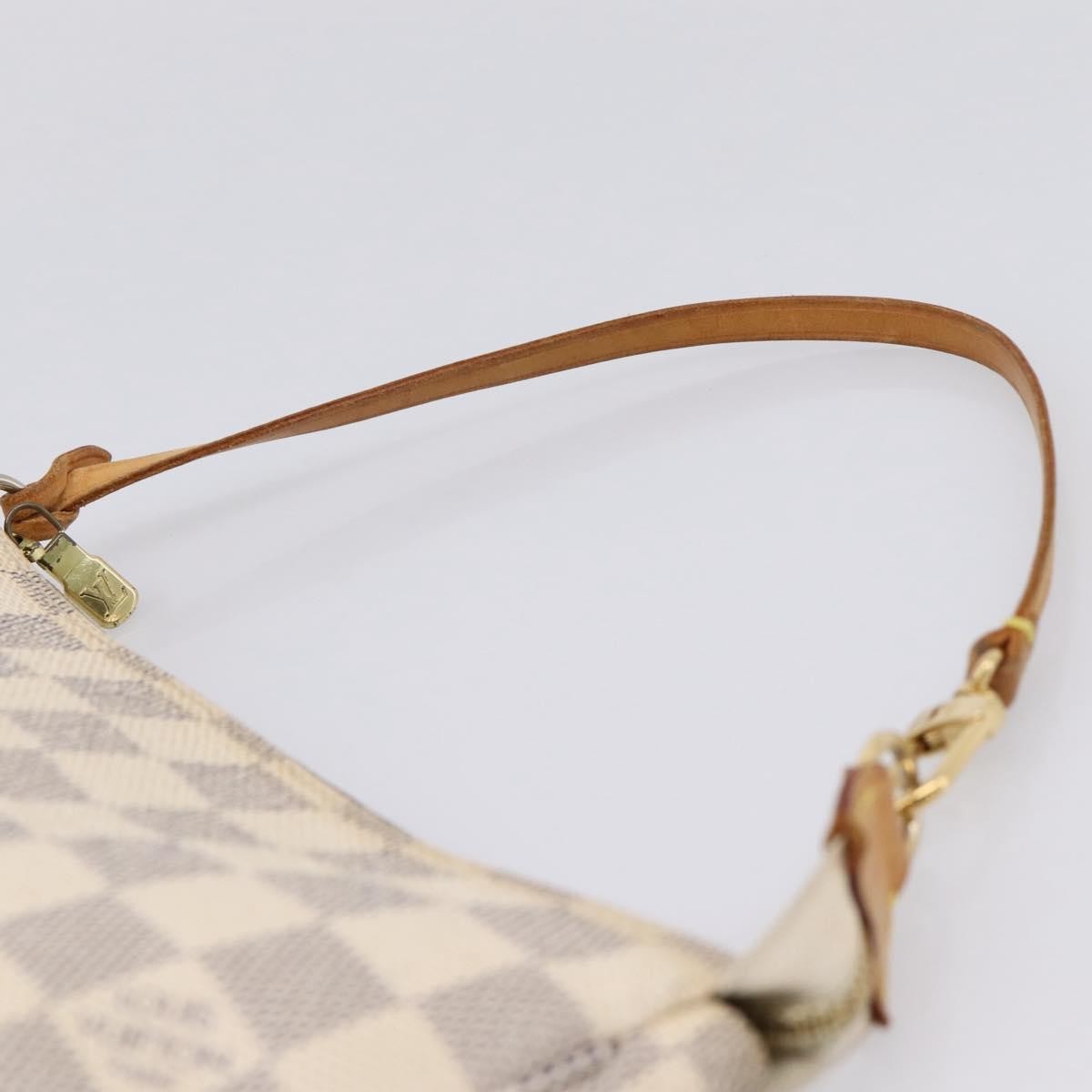 Louis Vuitton Pochette Accessoires NM Damier, White, Canvas, Clutch