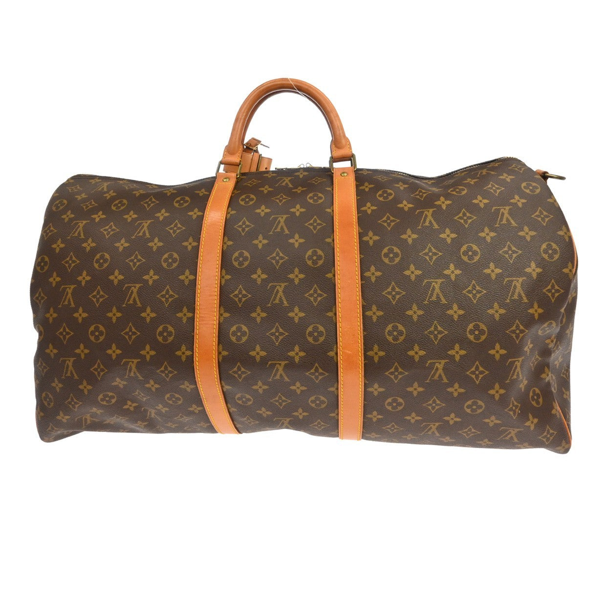 Louis Vuitton Keepall Bandoulière Monogram, Brown, Canvas, Travel Bag