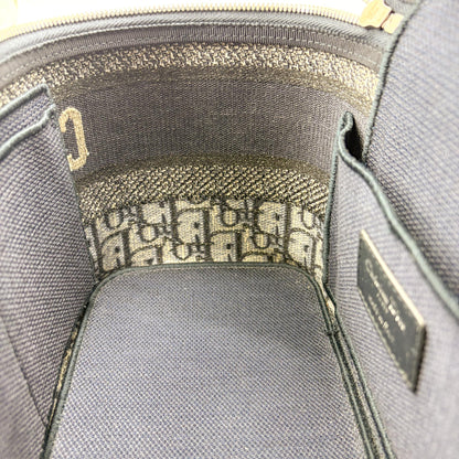 Christian Dior DiorTravel Vanity Case Oblique Canvas, Navy, Canvas, Handbag