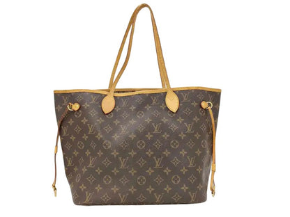 Louis Vuitton Neverfull Monogram, Brown, Canvas, Tote Bag
