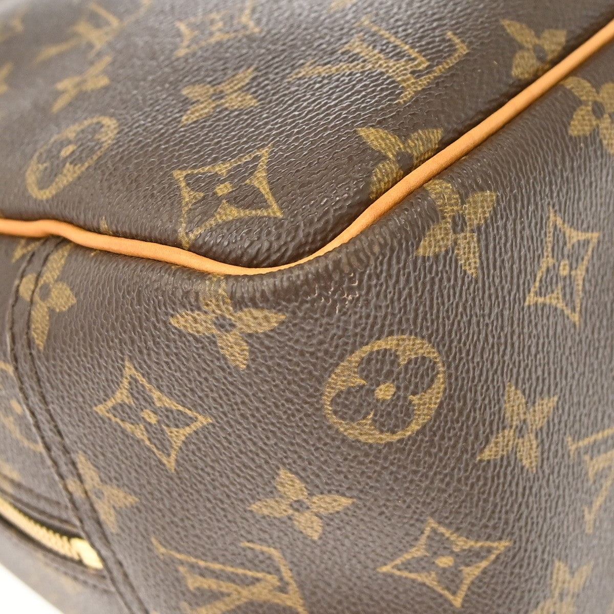 Louis Vuitton Deauville Monogram Canvas, Brown, Canvas, Handbag