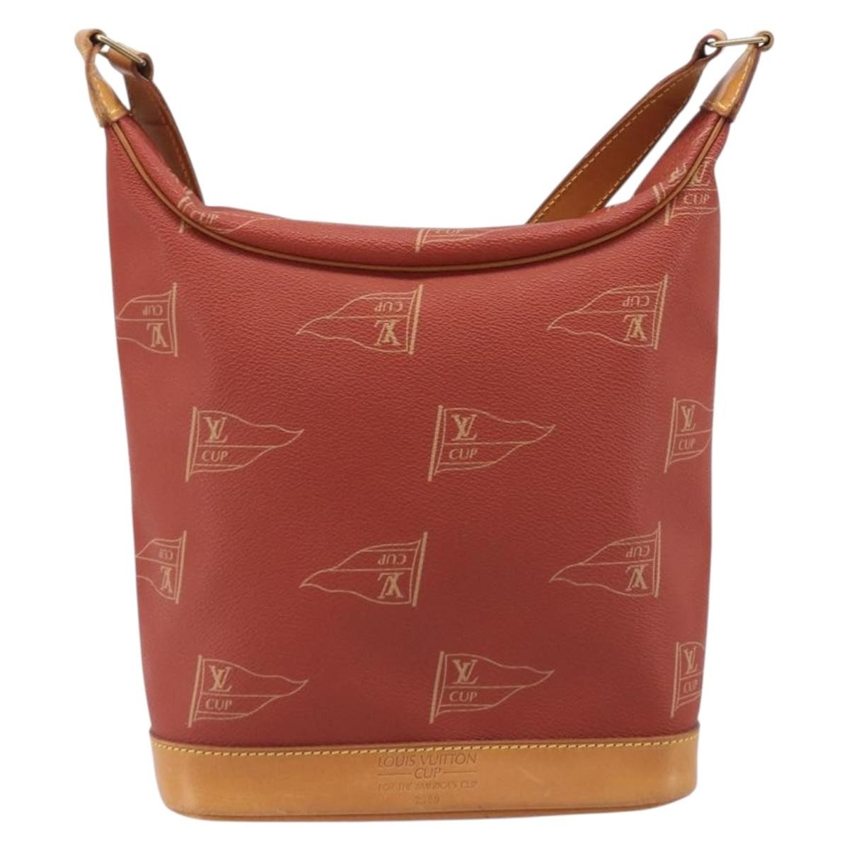 Louis Vuitton Cup le touquet Cup Canvas, Red, Canvas, Shoulder Bag