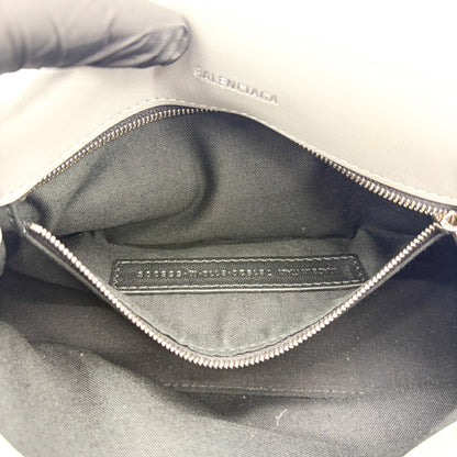 Balenciaga Crush Charm Chain Flap Leather, Silver, Leather, Handbag
