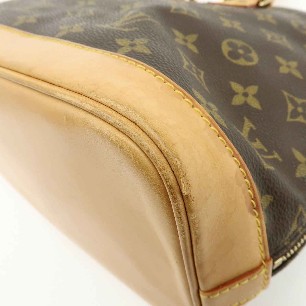 Louis Vuitton Alma Monogram Canvas, Brown, Canvas, Handbag