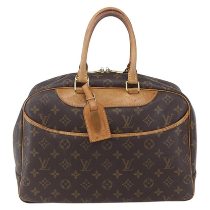 Louis Vuitton Deauville Handbag Monogram Canvas, BROWN, CANVAS, Handbag