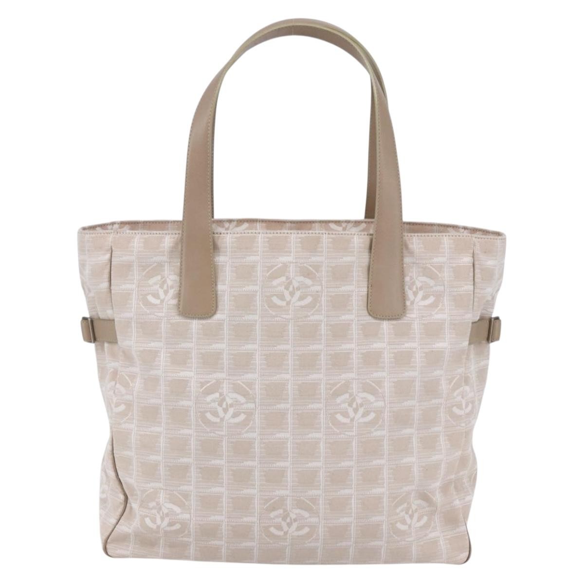 Chanel Travel Line Tote Nylon, Pink, Canvas, Tote bag