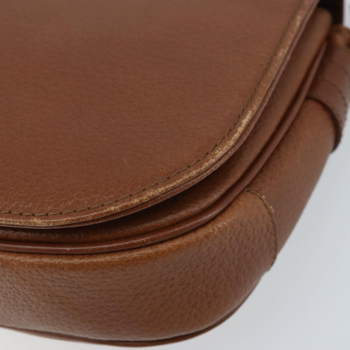 Burberry Flap Shoulder Leather, Brown, Leather, Shoulder Bag
