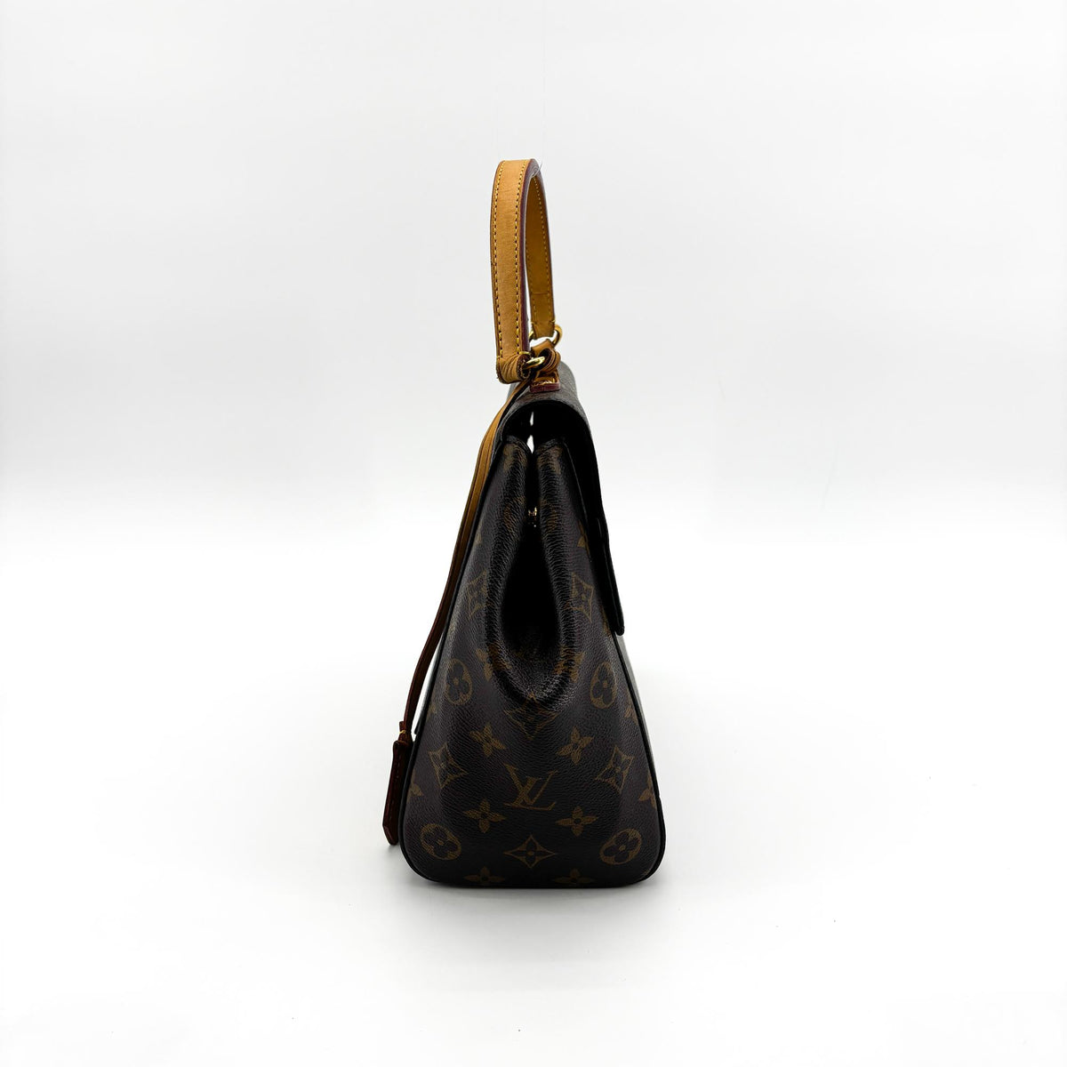 Louis Vuitton Cluny Top Handle Monogram Canvas, Brown, Canvas, Handbag