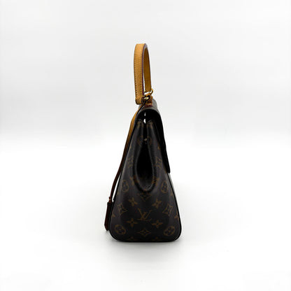 Louis Vuitton Cluny Top Handle Monogram Canvas, Brown, Canvas, Handbag