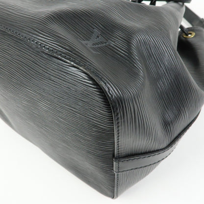 Louis Vuitton Petit Noe Epi Leather, Black, Leather, Handbag