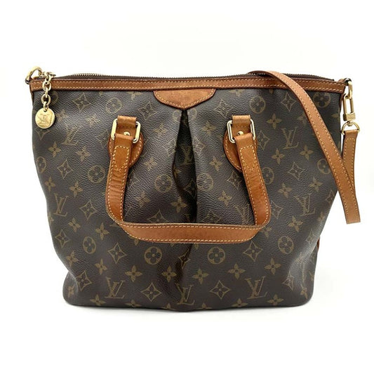 Louis Vuitton Palermo Monogram Canvas, Brown, Canvas, Handbag