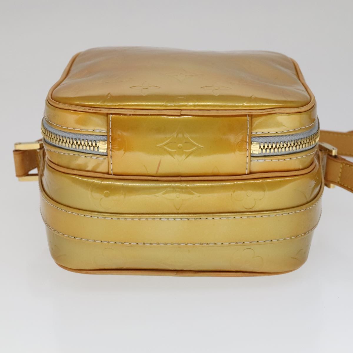 Louis Vuitton Wooster Monogram Vernis, Yellow, Patent Leather, Handbag