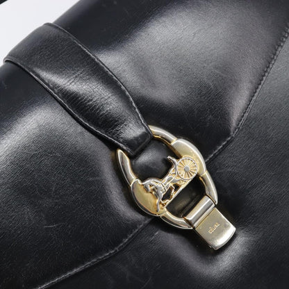 Celine Horse Carriage Leather, Black, Leather, Shoulder Bag