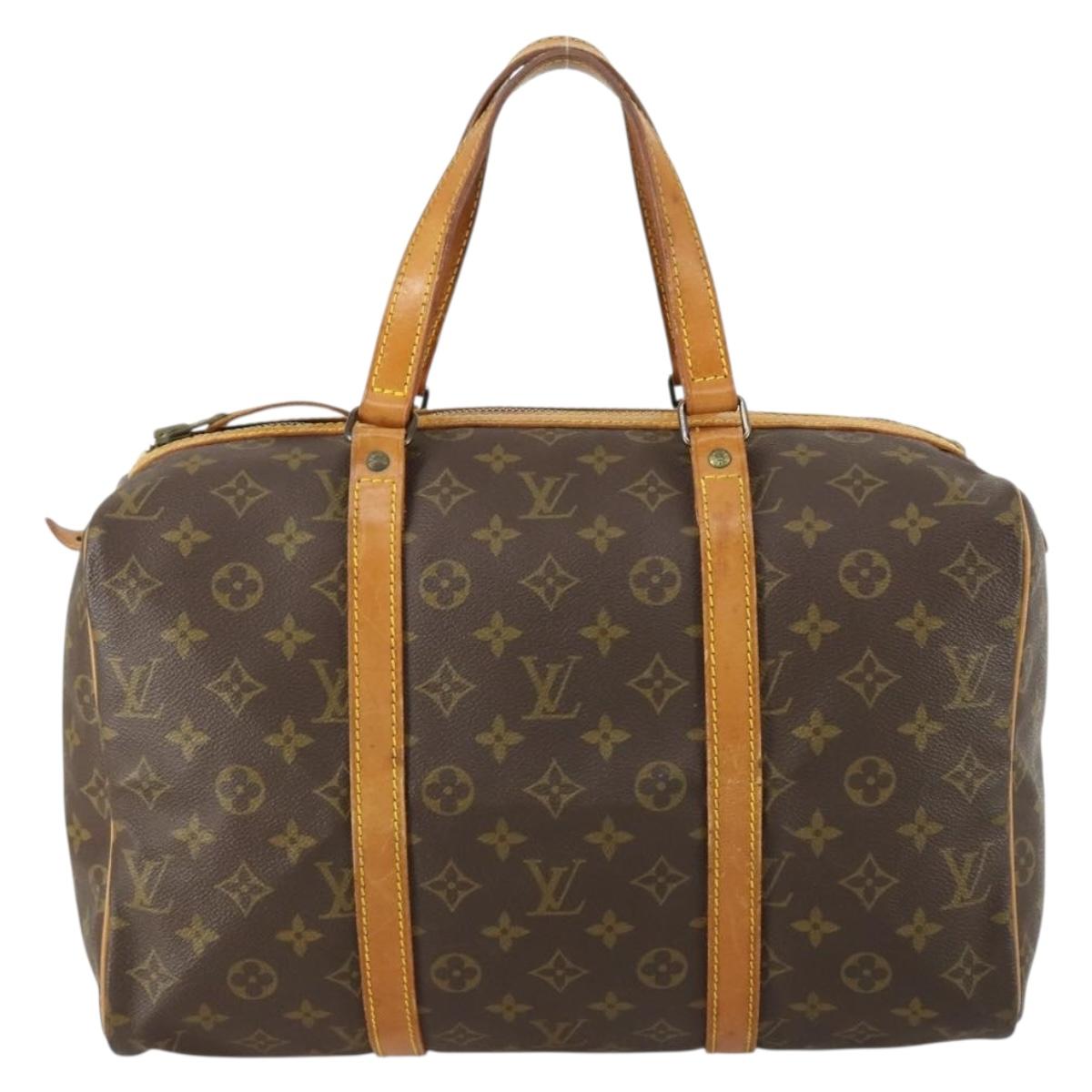 Louis Vuitton Sac Souple Handbag Monogram Canvas, BROWN, CANVAS, Handbag