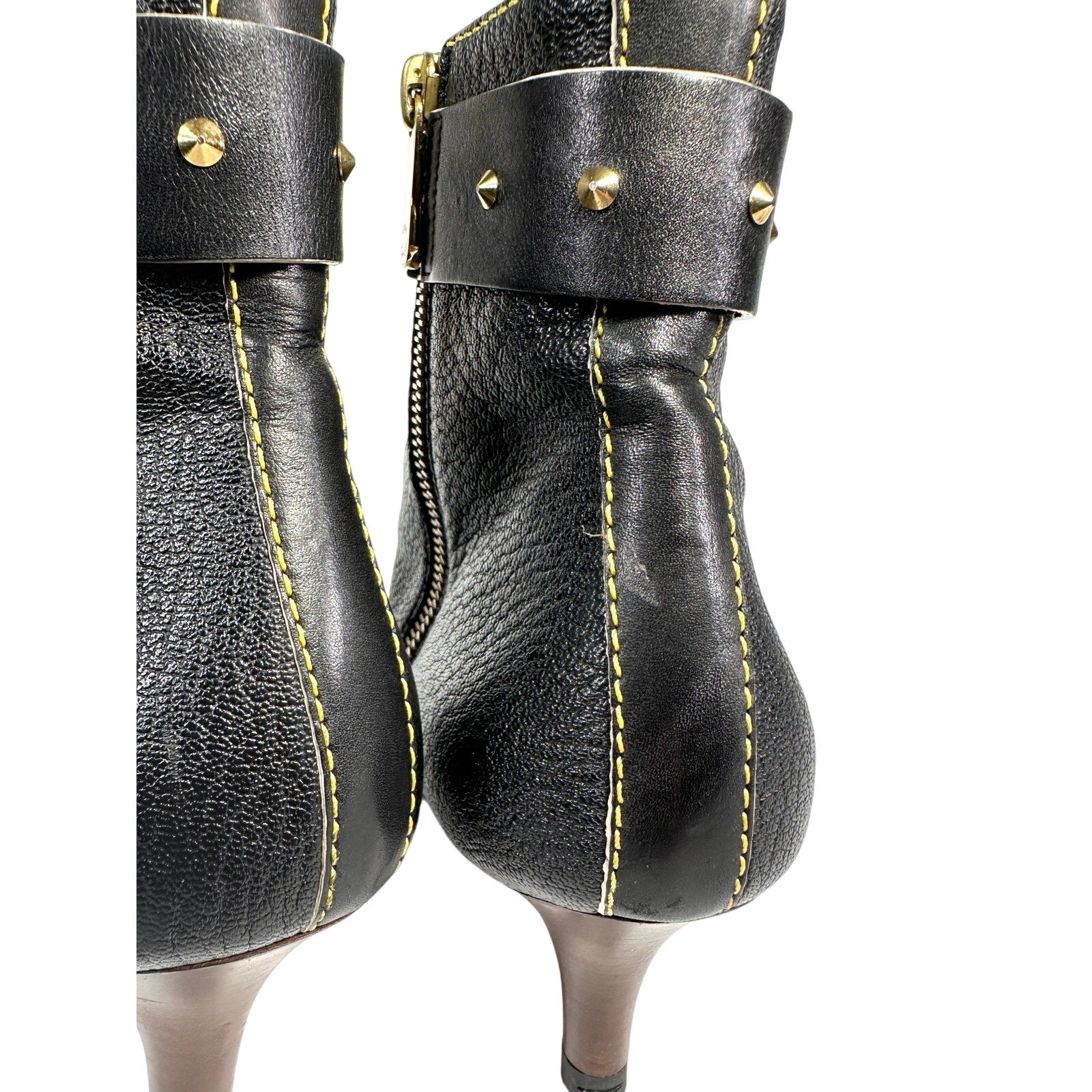 LOUIS VUITTON Suhali Stud Ankle Boots