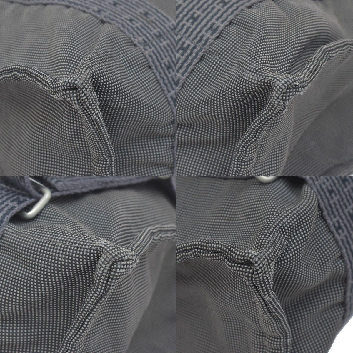 Hermes Herline Canvas, Gray, Canvas, Backpack