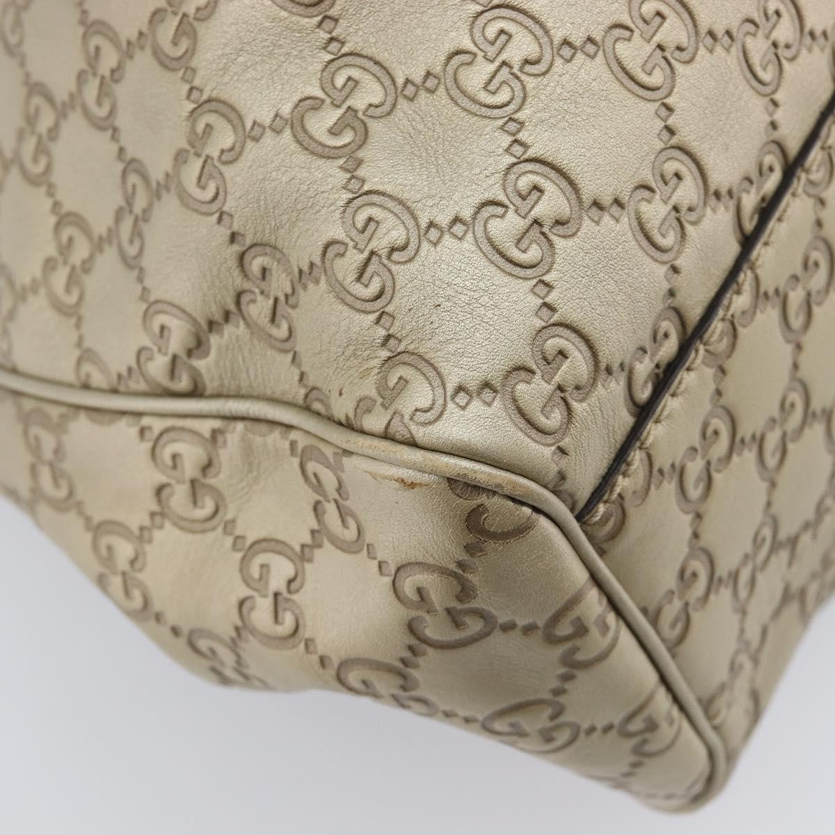 Gucci Sukey Guccissima Leather, Gold, Canvas, Tote Bag