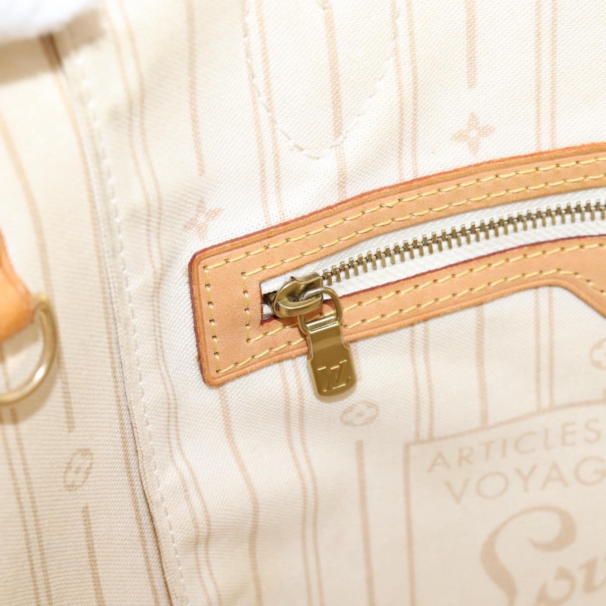 Louis Vuitton Neverfull Damier, Beige, Canvas, Tote Bag
