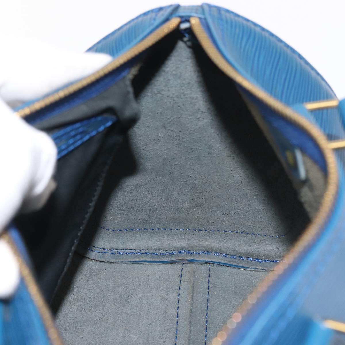 Louis Vuitton Speedy Mini HL Handbag Damier, BLUE, LEATHER, Handbag