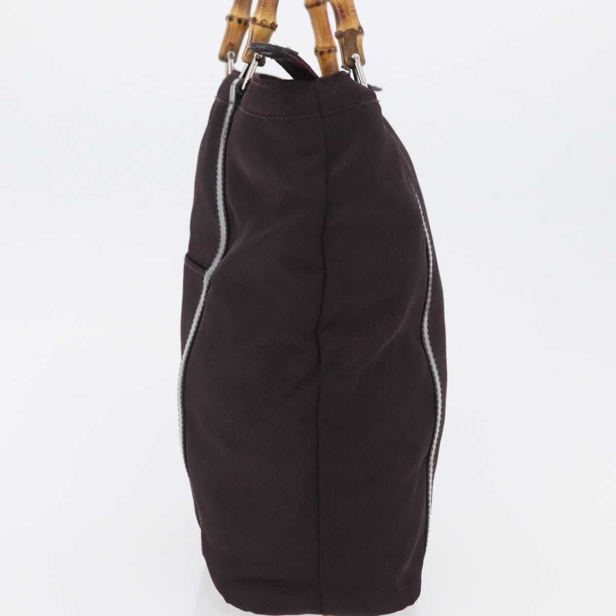 Gucci Bamboo Canvas, Purple, Canvas, Tote Bag