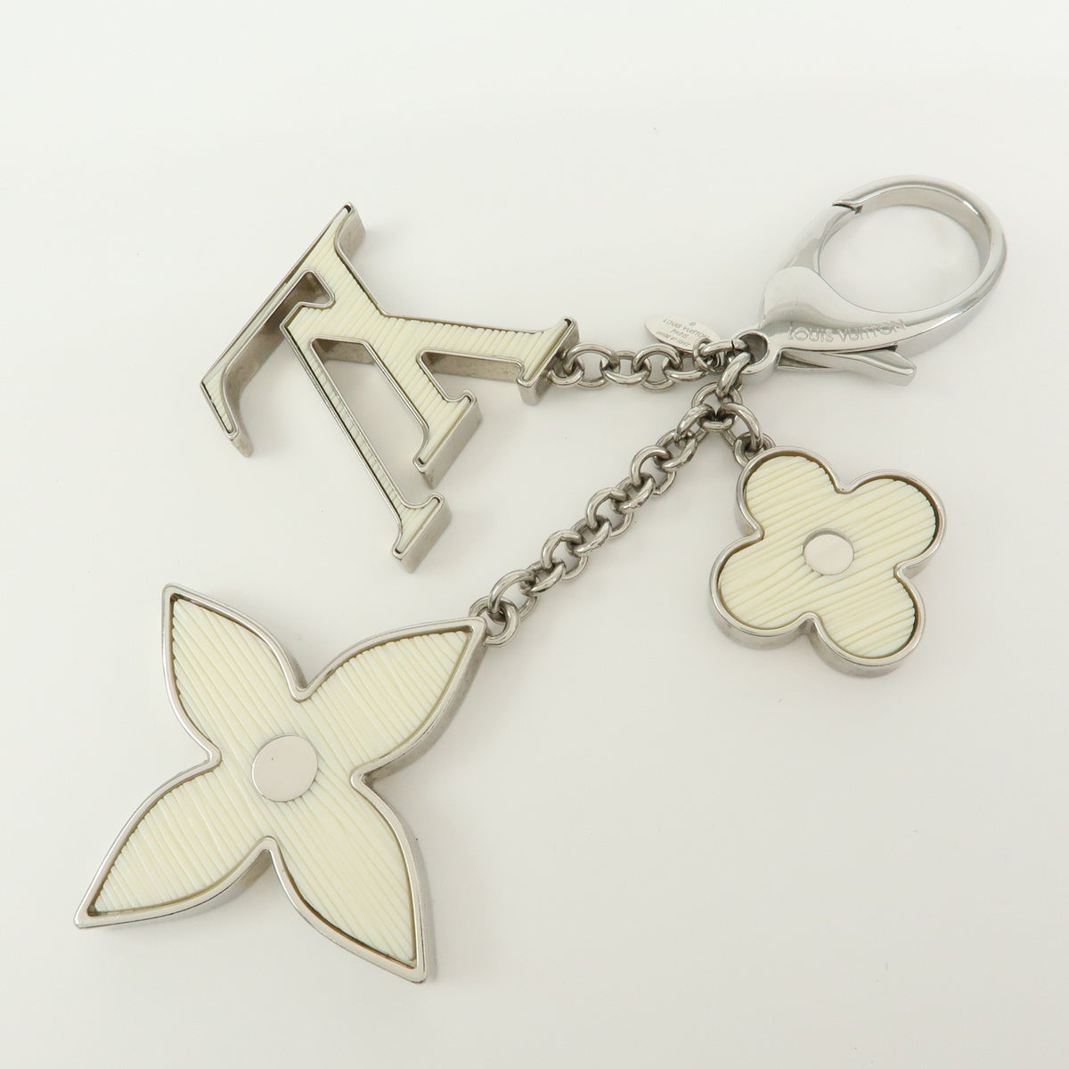 Louis Vuitton Fleur d'Epi Bag Charm Resin and Brass, White, Metal, Charm