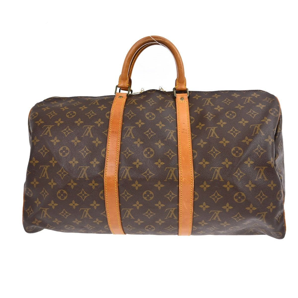Louis Vuitton Keepall Monogram, Brown, Canvas, Travel Bag
