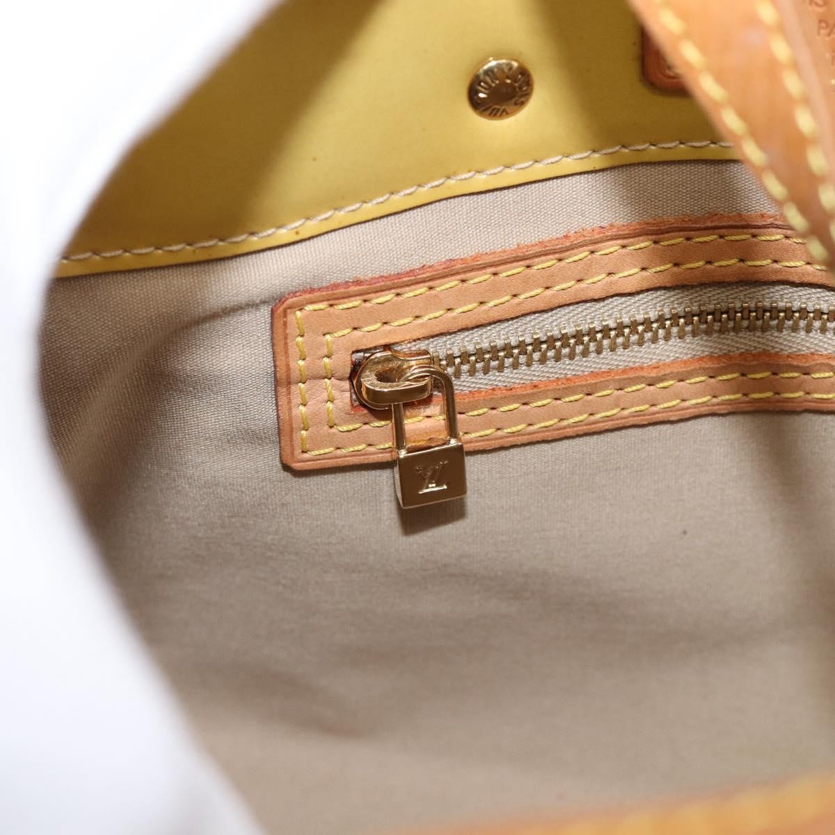 Louis Vuitton Reade Monogram Vernis, Beige, Patent Leather, Handbag