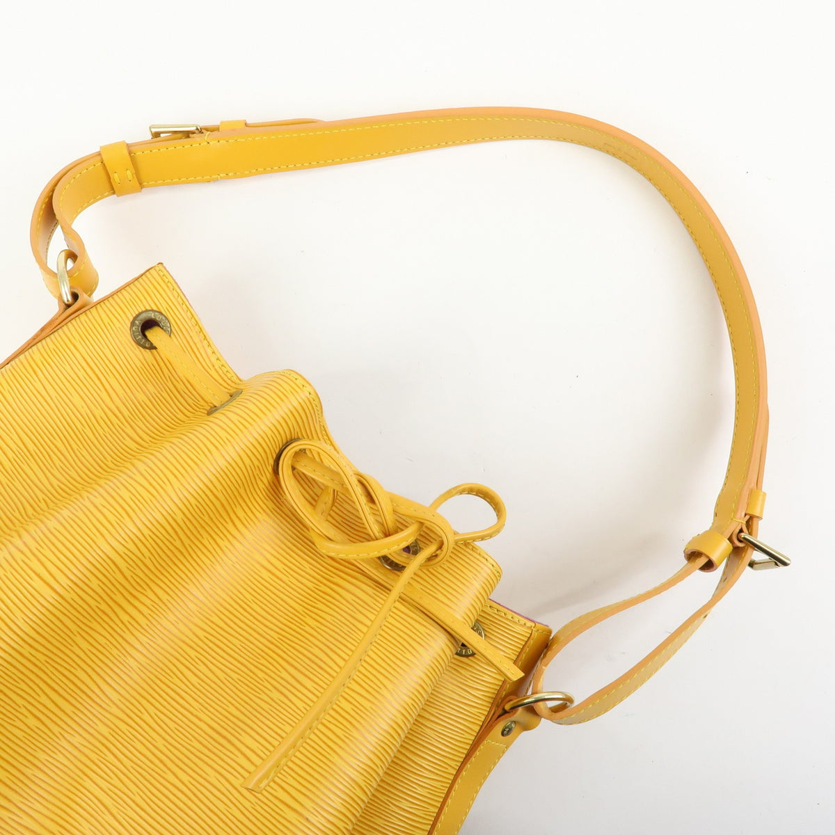 Louis Vuitton Noe Epi Leather, Yellow, Leather, Shoulder Bag