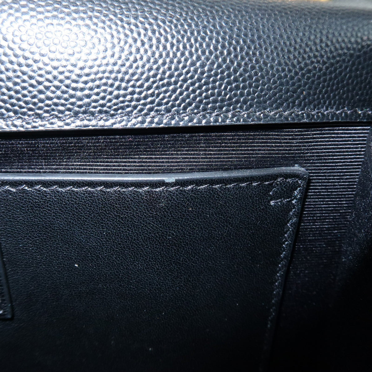 Saint Laurent Classic Monogram Leather, Black, Leather, Crossbody Bag