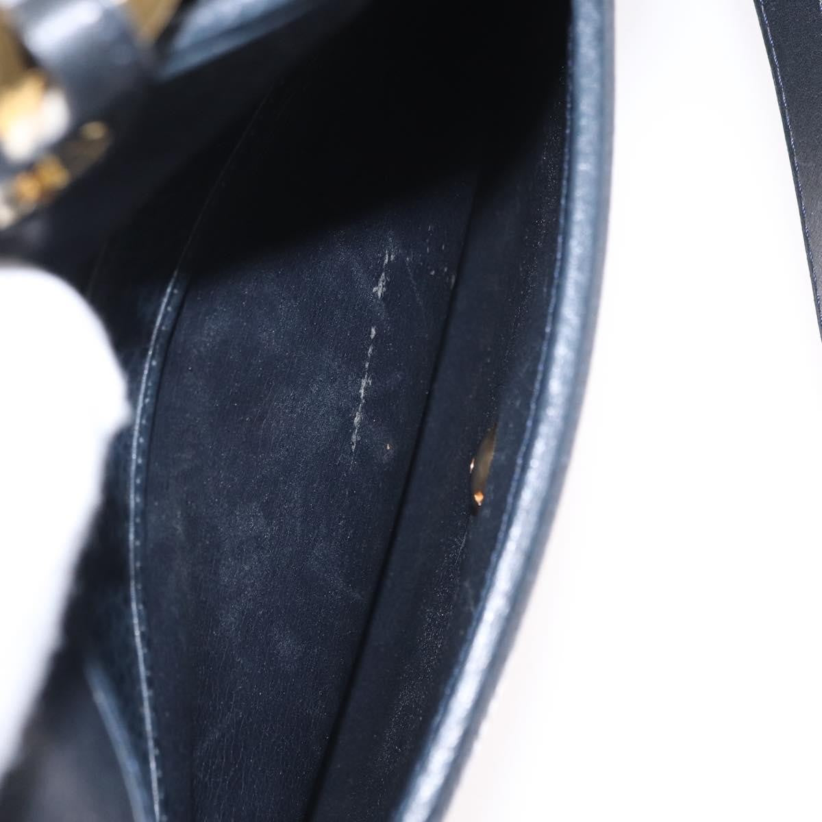 Christian Dior Vintage Leather, Navy, Leather, Shoulder Bag