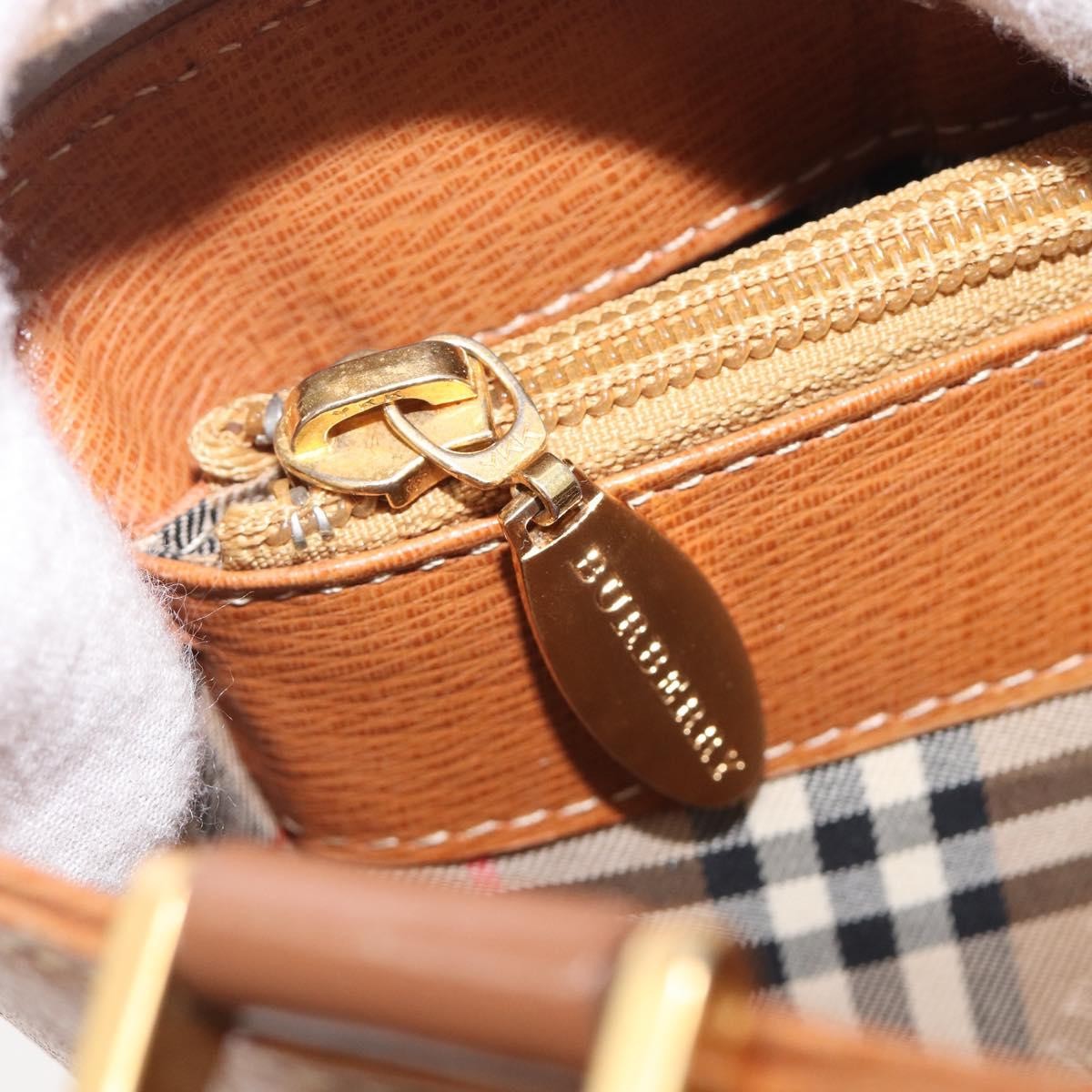 Burberry Handle Tote Leather, Brown, Leather, Tote Bag
