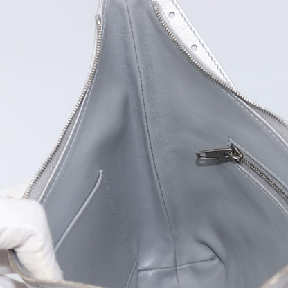 Balenciaga Mary Kate Sling Leather, Silver, Leather, Handbag